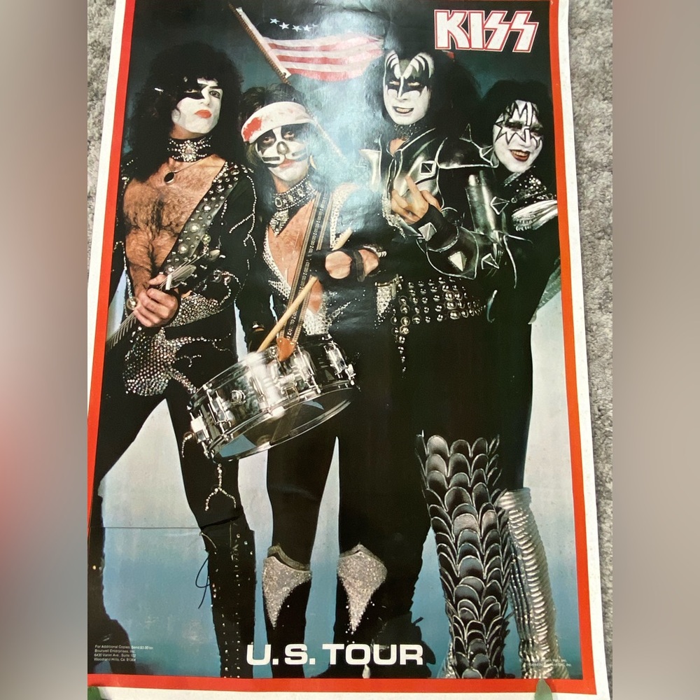 KISS Spirit of 76 tour original vintage poster